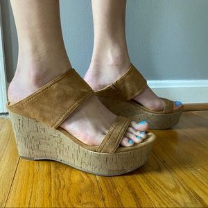 Marc Fisher Shelbee Cork Wedge Sandal
